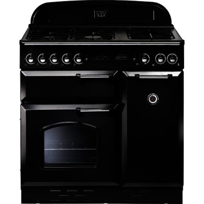 Rangemaster Classic 90cm LPG Gas 74050 Range Cooker in Black with Chrome Trim and FSD Hob Rangemaster Classic 90cm LPG Gas 74050 Range Cooker in Black with Chrome Trim and FSD Hob